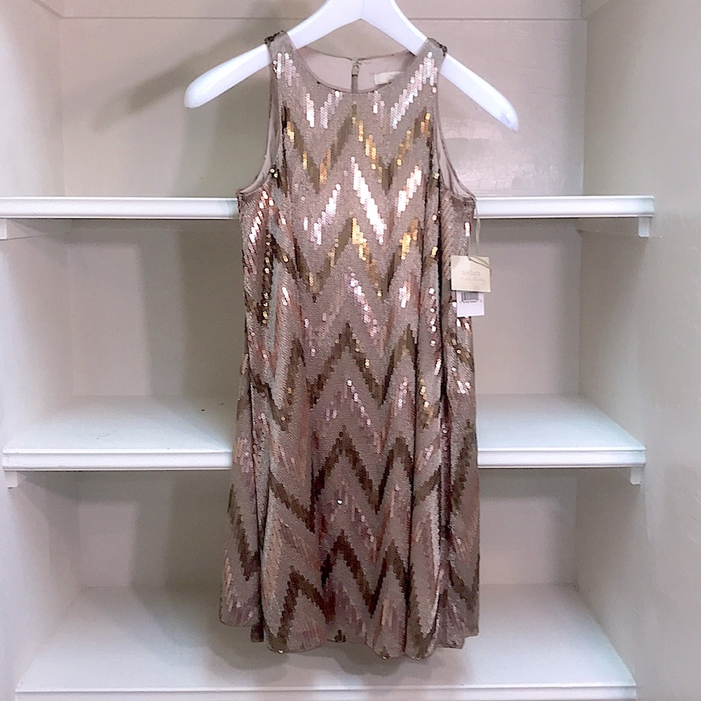 A sparkling embroidered sequin top